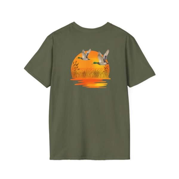 Outsider ducks at sunset Softstyle unisex T-Shirt - Image 14