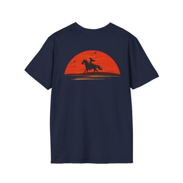 Women's horse riding into the sunset Softstyle T-Shirt - Image 11