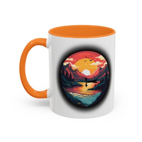 Colorful fishing at sunset Mug, 11oz - Image 16