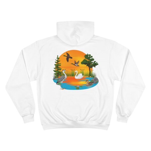 Southern Wildlife Champion Hoodie - Lake with Ducks Design - Image 6