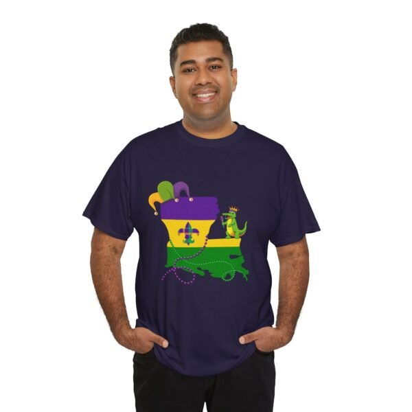 Mardi Gras Louisiana State Graphic Unisex Tee - Image 6