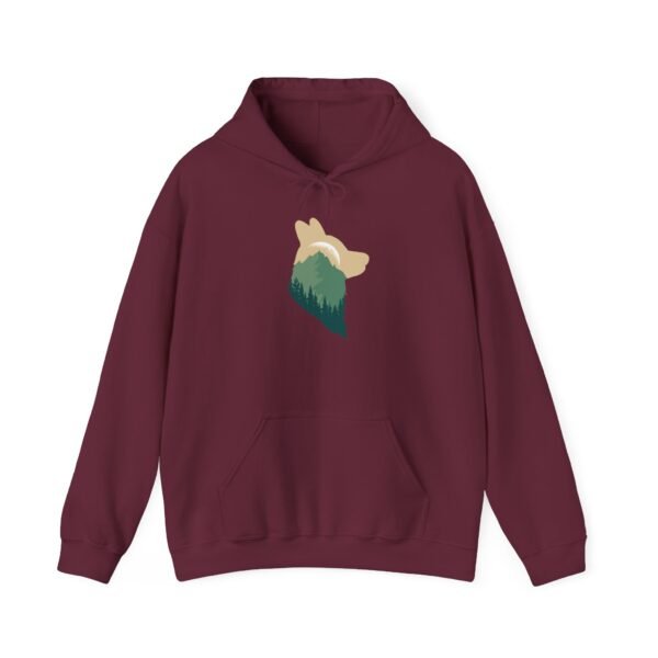 Mountain Wolf unisex Hooded Sweatshirt - Image 2