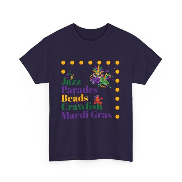 Mardi Gras T-Shirt, Crawfish Beads Jazz Tee, Unisex Cotton Shirt, Fat Tuesday Parade Top, Louisiana Party Wear - Image 28