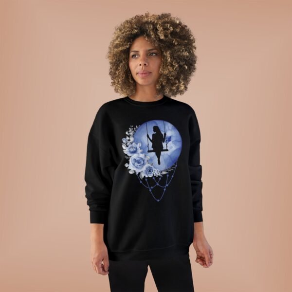 Full Moon Lady Swing Eco Sweatshirt, Moonlit Night Jumper, Nature Lover Gift, Sustainable Crewneck Pullover, Halloween Costume, Boho Chic - Image 27