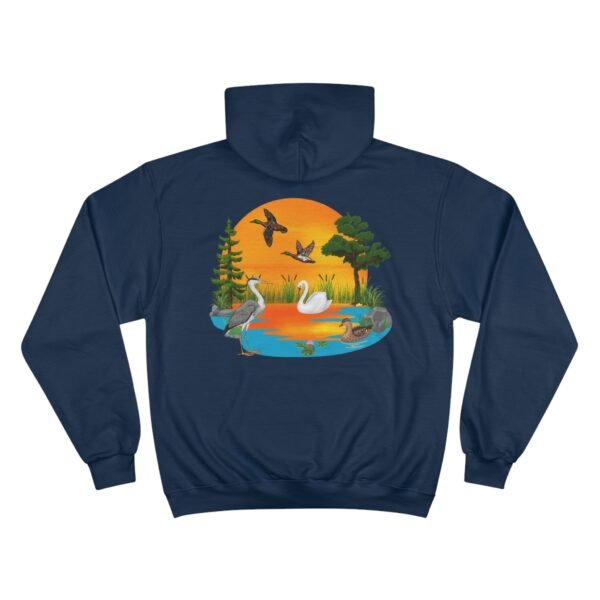 Southern Wildlife Champion Hoodie - Lake with Ducks Design - Image 26