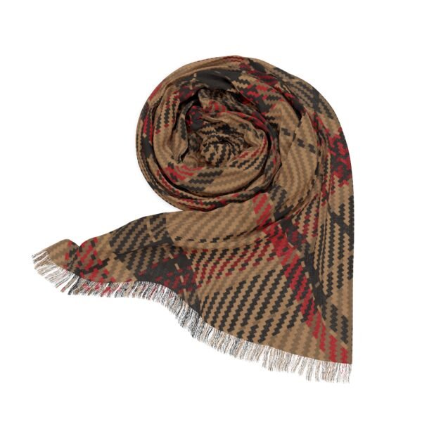 Women's Plaid Scarf - Image 3