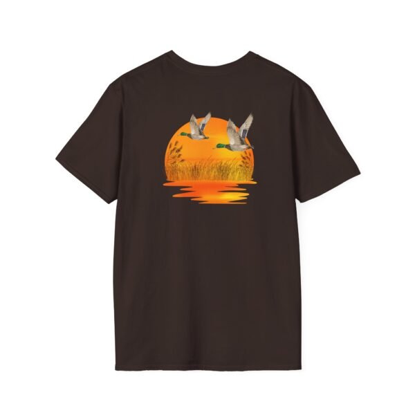 Outsider ducks at sunset Softstyle unisex T-Shirt - Image 10