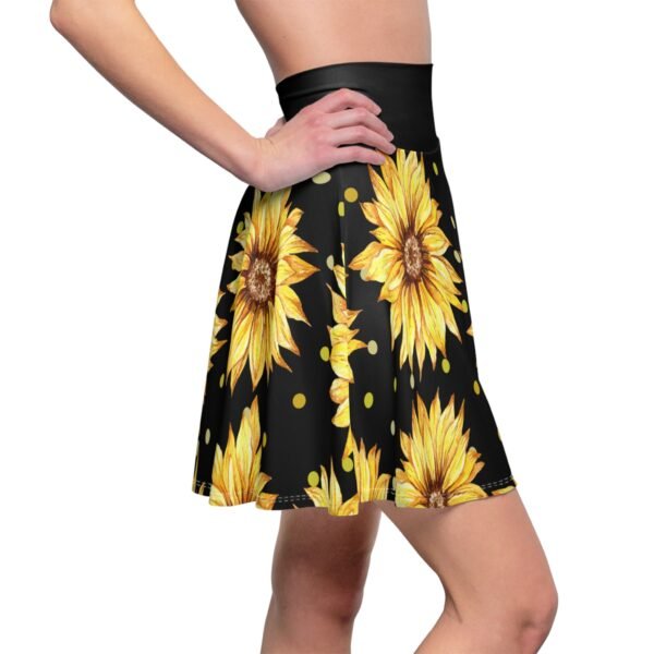Women's Sunflower Skater Skirt (AOP) - Image 4