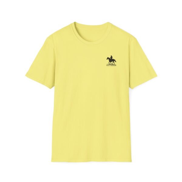 Men's horse riding into sunset Softstyle T-Shirt - Image 19