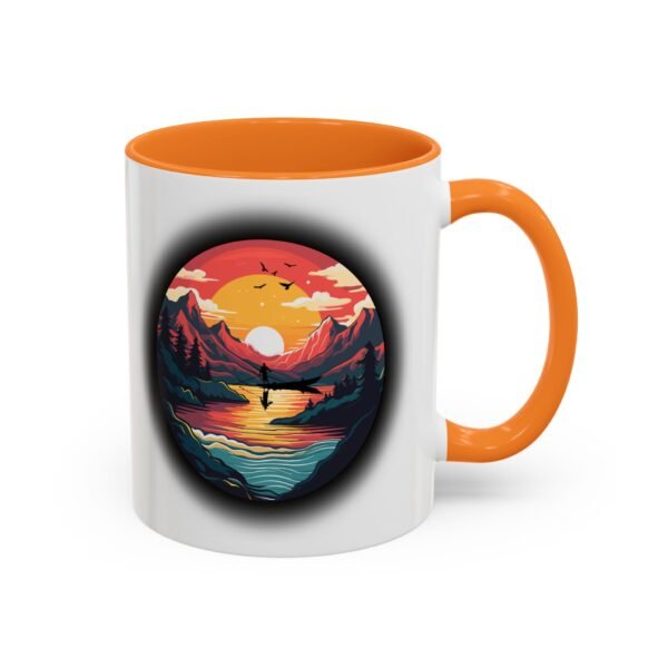 Colorful fishing at sunset Mug, 11oz - Image 14