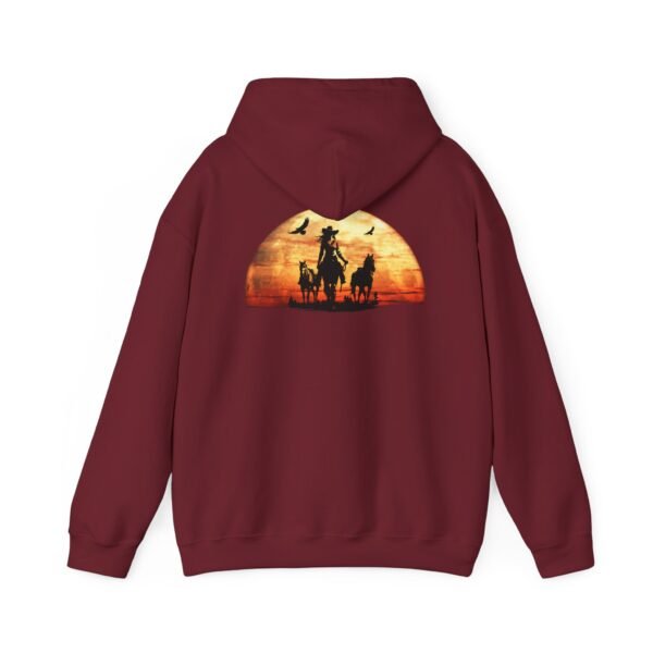 Sunset Western Woman Hoodie, Horse Lover Gift, Cowgirl Apparel, Ranch Life Pullover, Equestrian Wear, Country Sunset Sweatshirt - Image 43