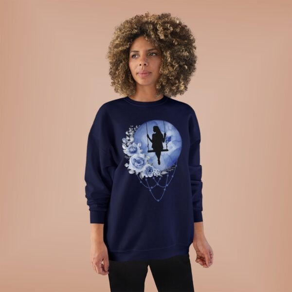 Full Moon Lady Swing Eco Sweatshirt, Moonlit Night Jumper, Nature Lover Gift, Sustainable Crewneck Pullover, Halloween Costume, Boho Chic - Image 24