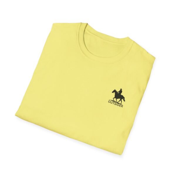 Men's horse riding into sunset Softstyle T-Shirt - Image 22