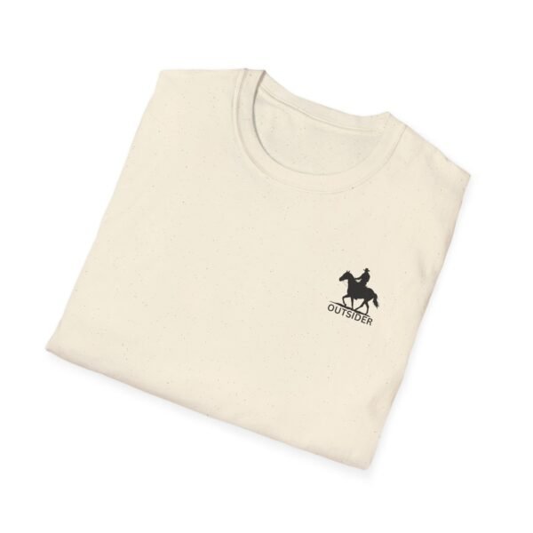 Men's horse riding into sunset Softstyle T-Shirt - Image 18