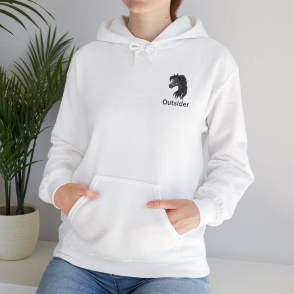 Outsider horse lovers unisex Hooded Sweatshirt - Image 2