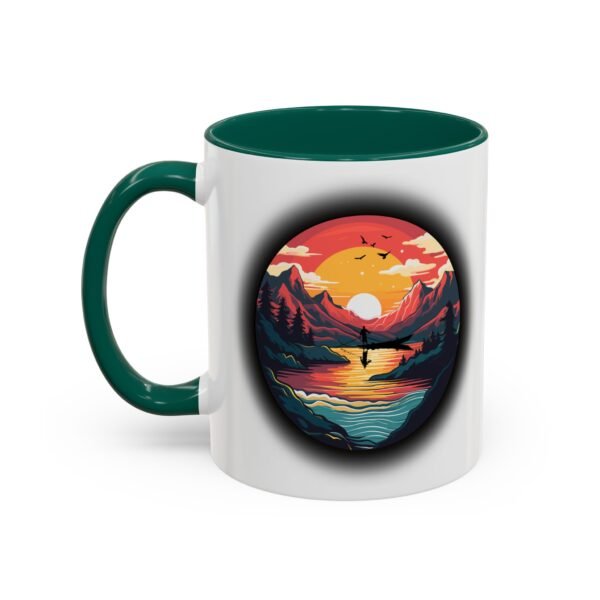 Colorful fishing at sunset Mug, 11oz - Image 20