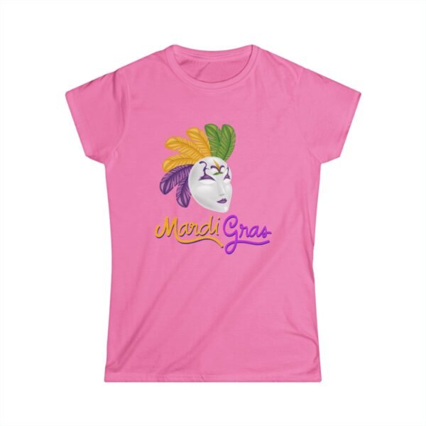 Mardi Gras Softstyle Tee, Women's Festive Shirt, Ladies Graphic Tshirt, Comfortable Cotton Top, Stylish Spring Apparel - Image 21