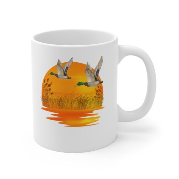 Mallards at sunset Mug 11oz - Image 3