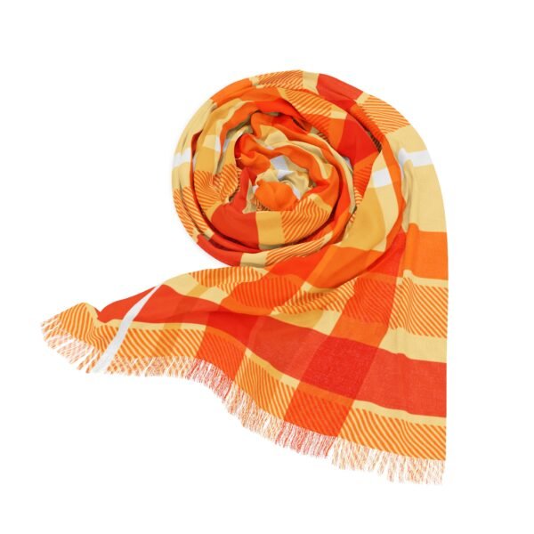 Women's fall plaid Light Scarf - Image 3