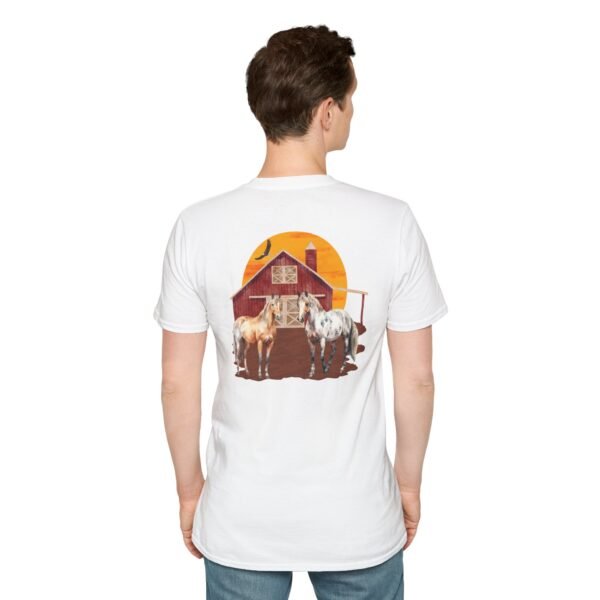 Outsider horse lover unisex Softstyle T-Shirt - Image 3