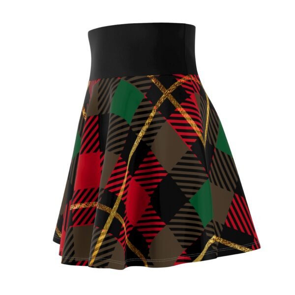 Christmas Plaid Skater Skirt - Image 6