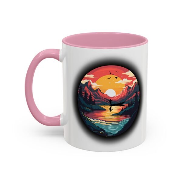 Colorful fishing at sunset Mug, 11oz - Image 36