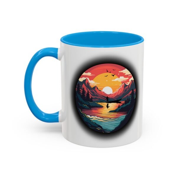 Colorful fishing at sunset Mug, 11oz - Image 24