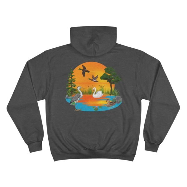 Southern Wildlife Champion Hoodie - Lake with Ducks Design - Image 14