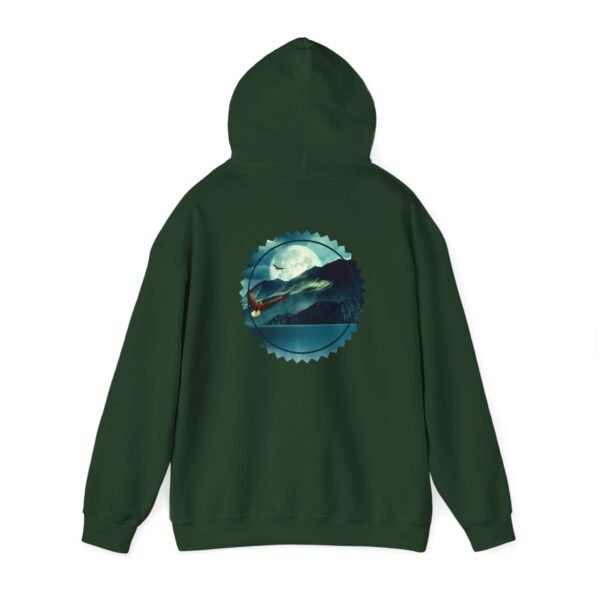 Eagle Full Moon Mountain Hoodie, Nature Lover Gift, Wildlife Sweatshirt, Outdoor Adventure Clothing, Unisex Hooded Jumper - Image 17