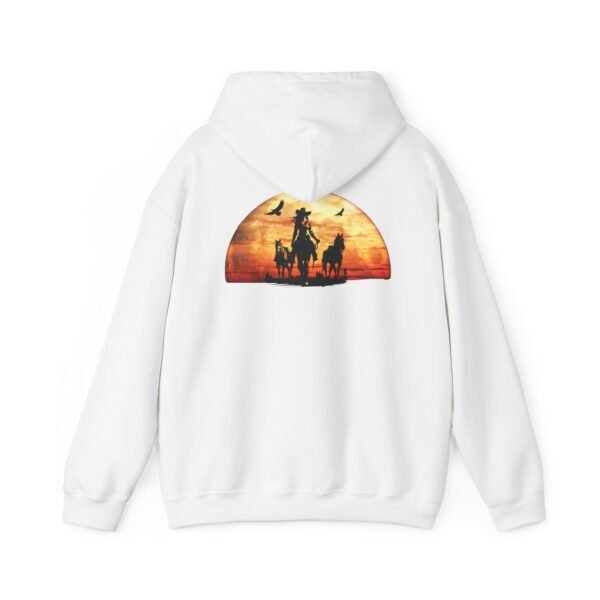 Sunset Western Woman Hoodie, Horse Lover Gift, Cowgirl Apparel, Ranch Life Pullover, Equestrian Wear, Country Sunset Sweatshirt - Image 7