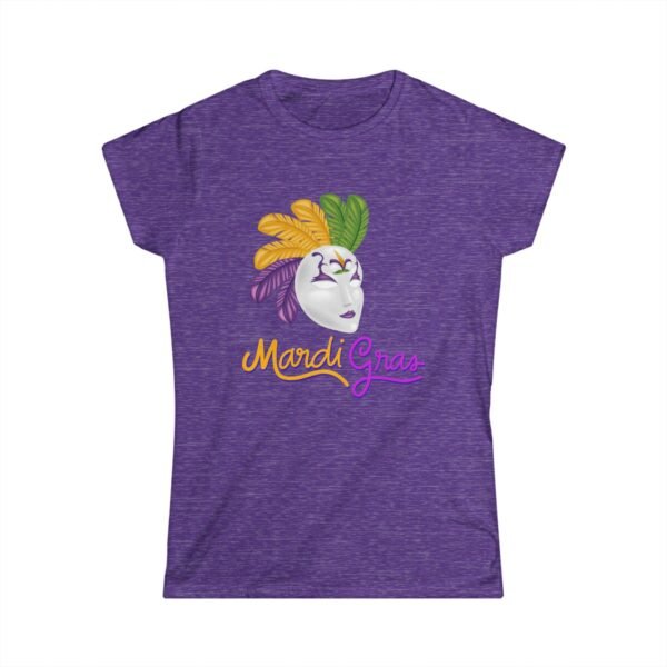 Mardi Gras Softstyle Tee, Women's Festive Shirt, Ladies Graphic Tshirt, Comfortable Cotton Top, Stylish Spring Apparel - Image 15