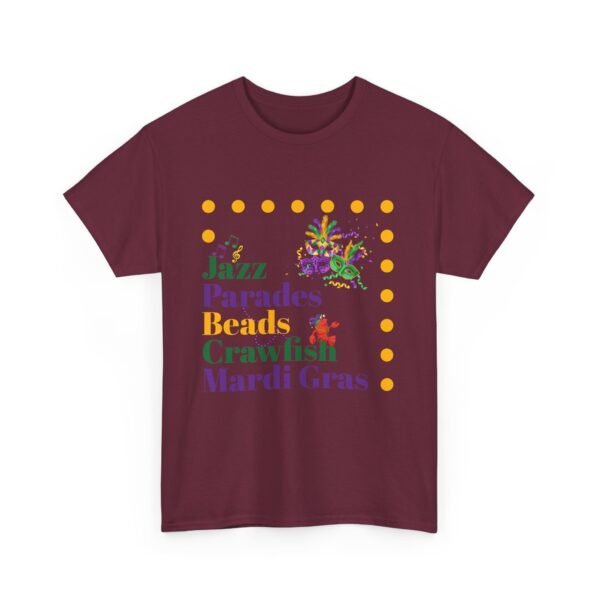 Mardi Gras T-Shirt, Crawfish Beads Jazz Tee, Unisex Cotton Shirt, Fat Tuesday Parade Top, Louisiana Party Wear - Image 16