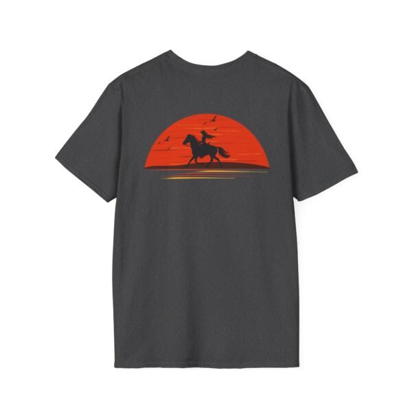 Outsider woman on horse Softstyle T-Shirt - Image 28