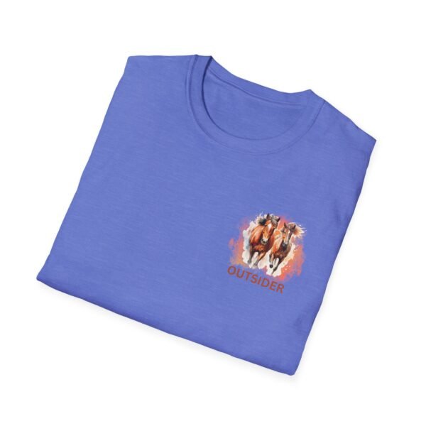 Outsider horse lover unisex Softstyle T-Shirt - Image 32