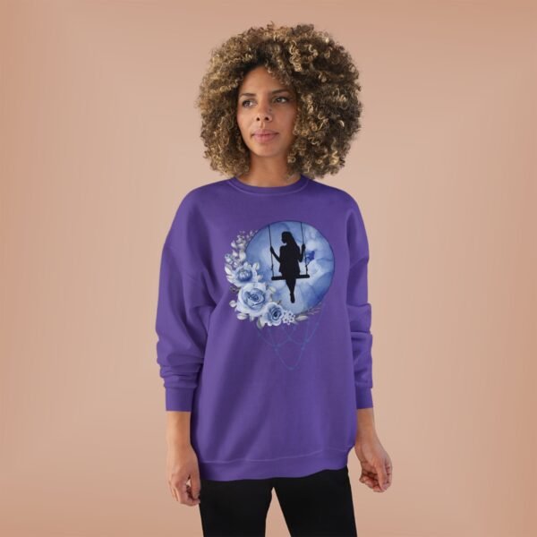 Full Moon Lady Swing Eco Sweatshirt, Moonlit Night Jumper, Nature Lover Gift, Sustainable Crewneck Pullover, Halloween Costume, Boho Chic - Image 31