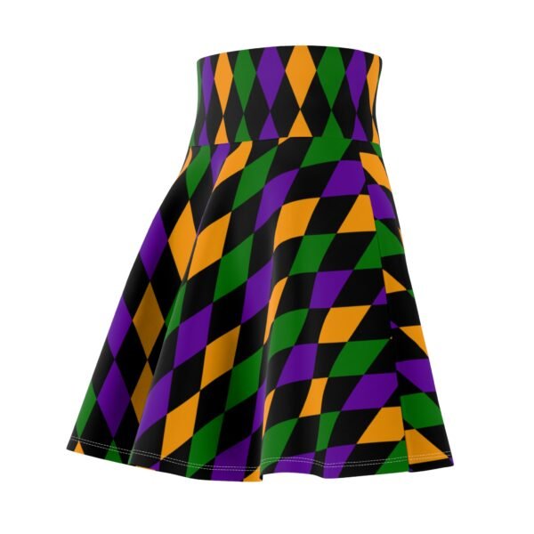 Women's Mardi Gras pattern Skater Skirt - Image 11