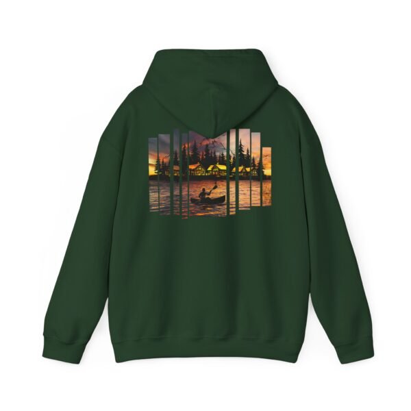 Sunset Canoeing Hoodie, Lake Sunset Sweatshirt, Outdoor Adventure Hooded Jumper, Nature Lover Gift, Serene Lake Hoodie, Unisex Outdoor - Image 20