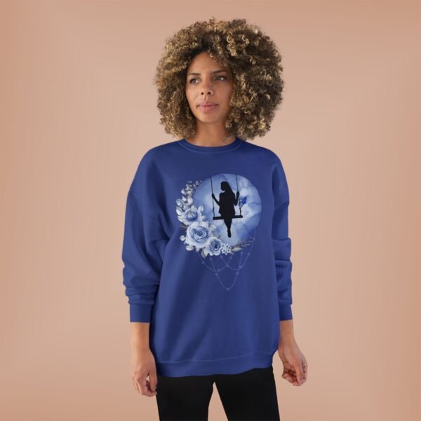 Full Moon Lady Swing Eco Sweatshirt, Moonlit Night Jumper, Nature Lover Gift, Sustainable Crewneck Pullover, Halloween Costume, Boho Chic - Image 21