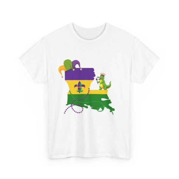 Mardi Gras Louisiana State Graphic Unisex Tee - Image 9