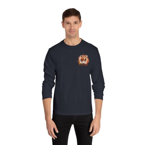 Outsider horse lovers Classic  unisex Long Sleeve T-Shirt - Image 3