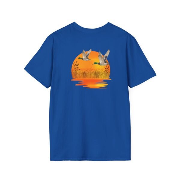 Outsider ducks at sunset Softstyle unisex T-Shirt - Image 26
