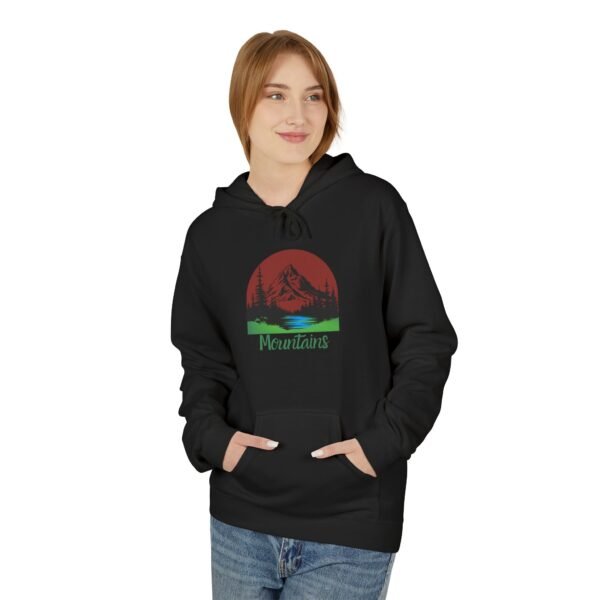 Mountains Midweight Softstyle Unisex Fleece Hoodie - Image 16