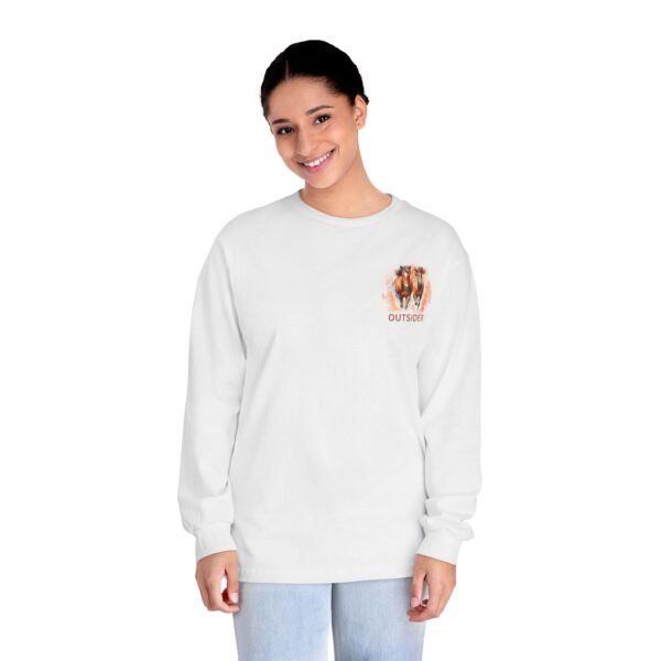 Outsider horse lovers Classic  unisex Long Sleeve T-Shirt - Image 8