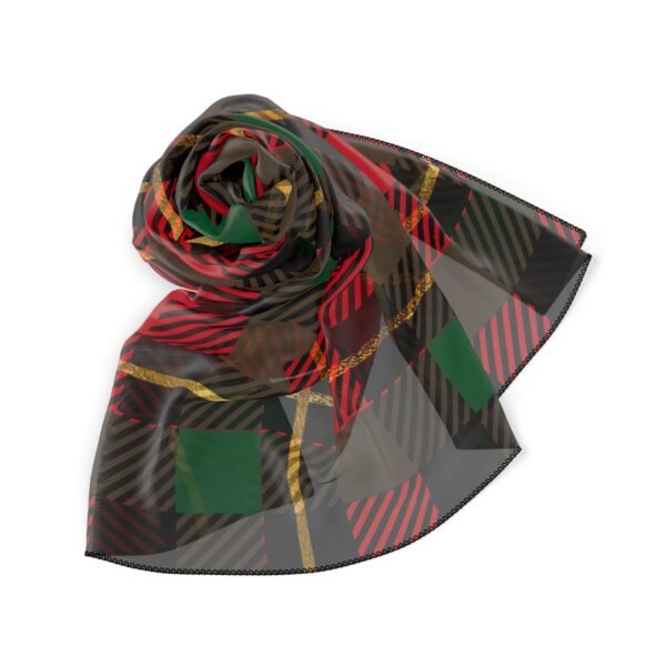 Women's plaid Poly Scarf - Image 5