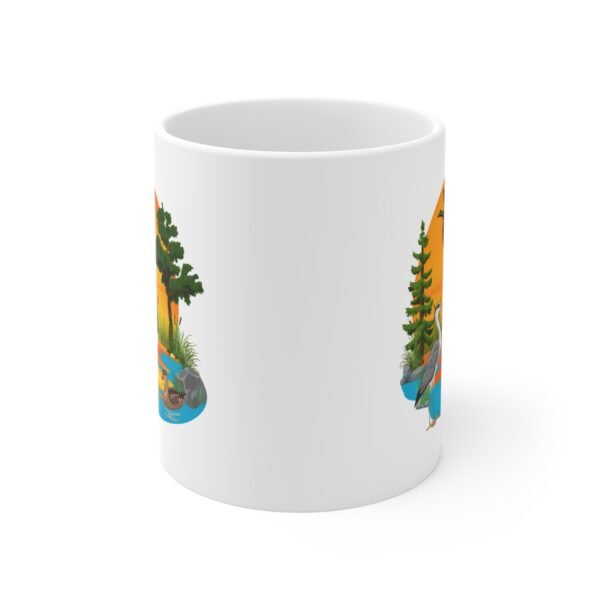 sunset lake Mug 11oz - Image 2