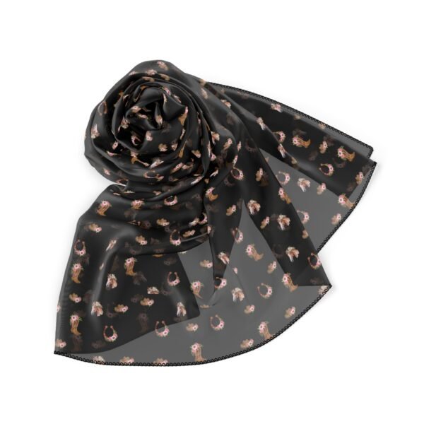 horse lovers Poly chiffon Scarf - Image 3