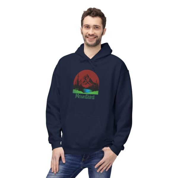 Mountains Midweight Softstyle Unisex Fleece Hoodie