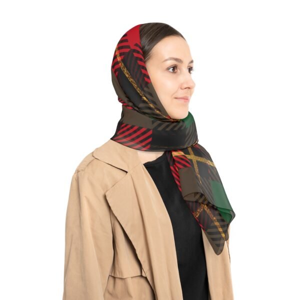 Women's plaid Poly Scarf - Image 6