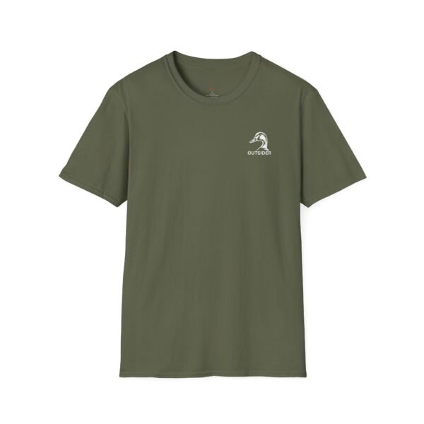 Outsider ducks at sunset Softstyle unisex T-Shirt - Image 13