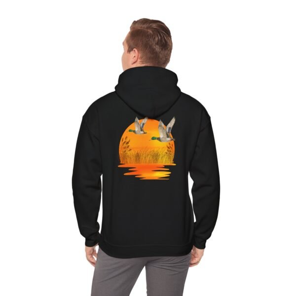 Ducks Over Sunset Outsider hoodie - wildlife lover hooded sweatshirt